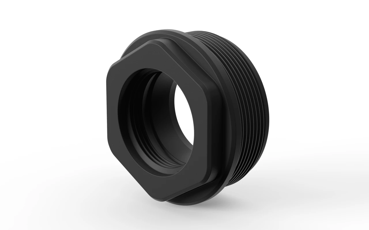 Breek Arms, Plan B To HUB 1.375"x24, Low Profile Universal Suppressor Mount