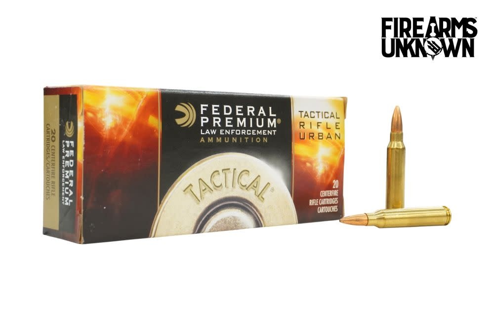 Federal Premium, Tactical Rifle Urban, 223 Rem, 77 Grain Sierra Matchking BTHP, 20RD