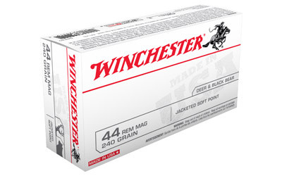 Winchester, Super X, 44MAG, 240 Grain, Jacketed Soft Point, 50RD Box