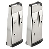 Ruger, Magazine, 9MM, 10 Rounds, Fits Ruger MAX-9, 2 Pack Steel, Silver