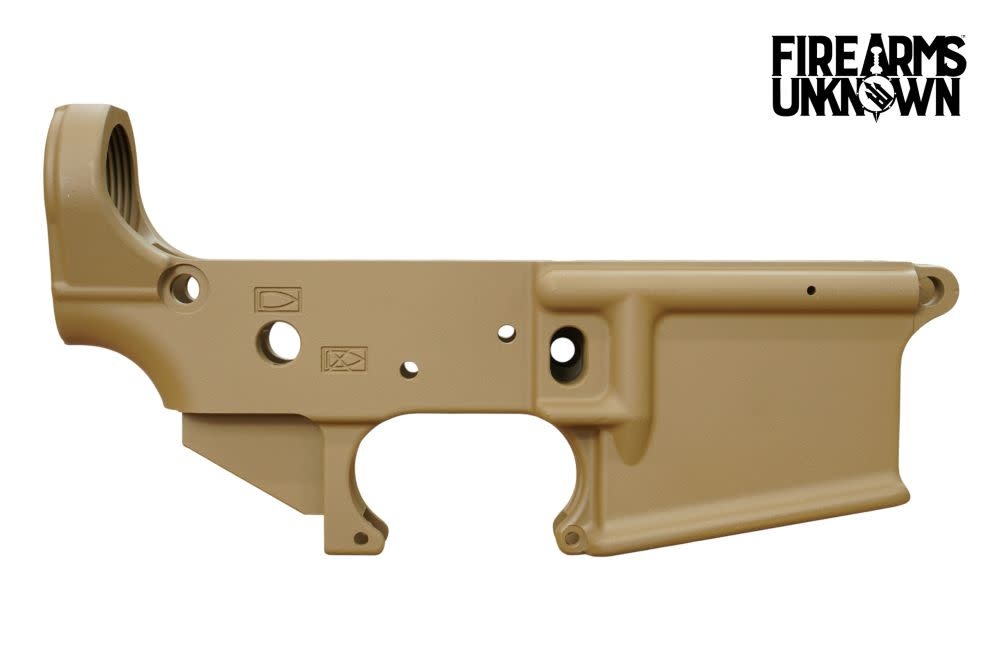 FU Swashbuckler Cerakoted Barret Brown Stripped "Multi Cal" Lower Receiver (BLEM)