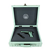 Beretta, 80X Cheetah, 380ACP, 3.9", Blue/BLK, (2) 13RD, Pistol, With Blue Leather Case