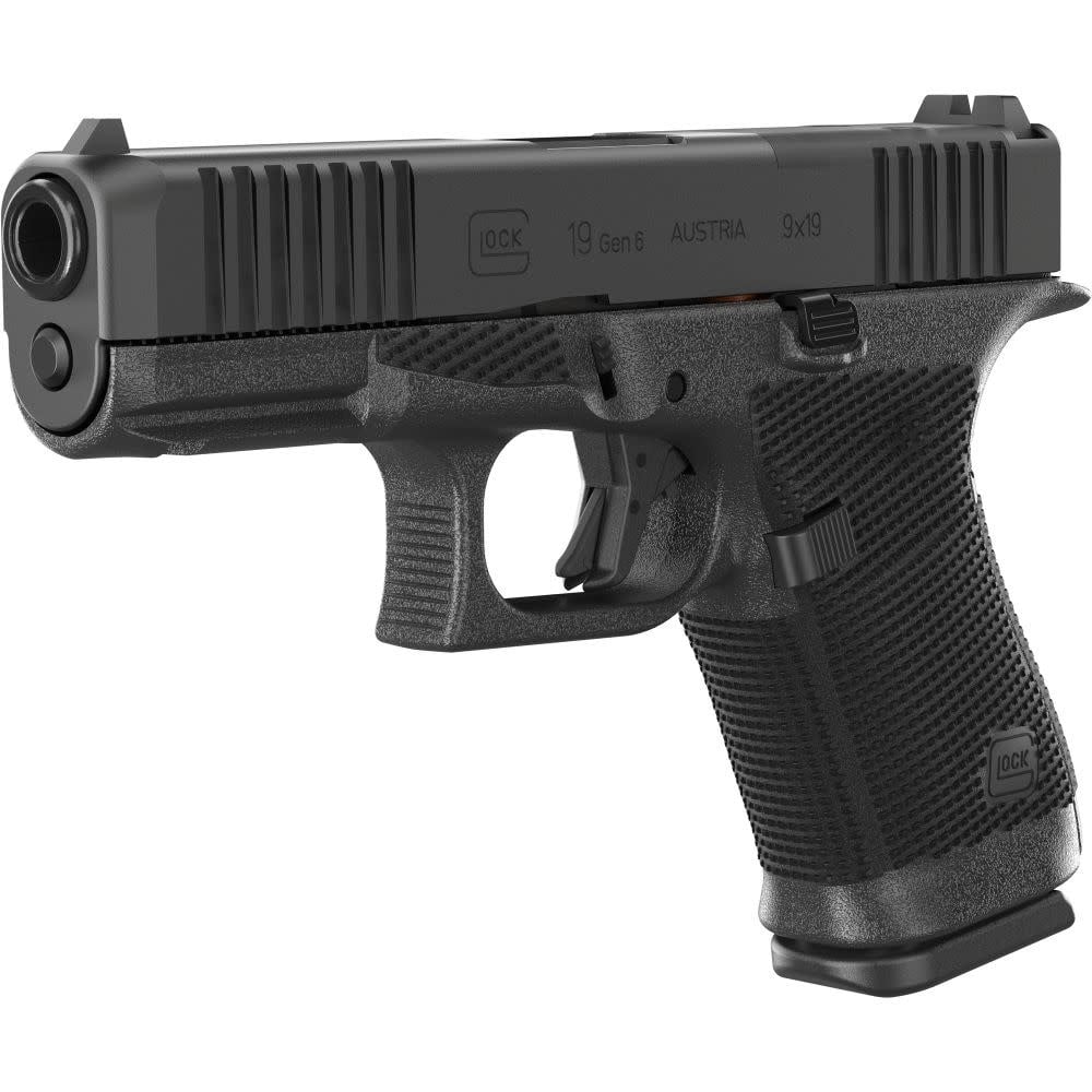 Glock, 19 Gen 6, 9mm, 4", BLK, (3) 15RD, Pistol
