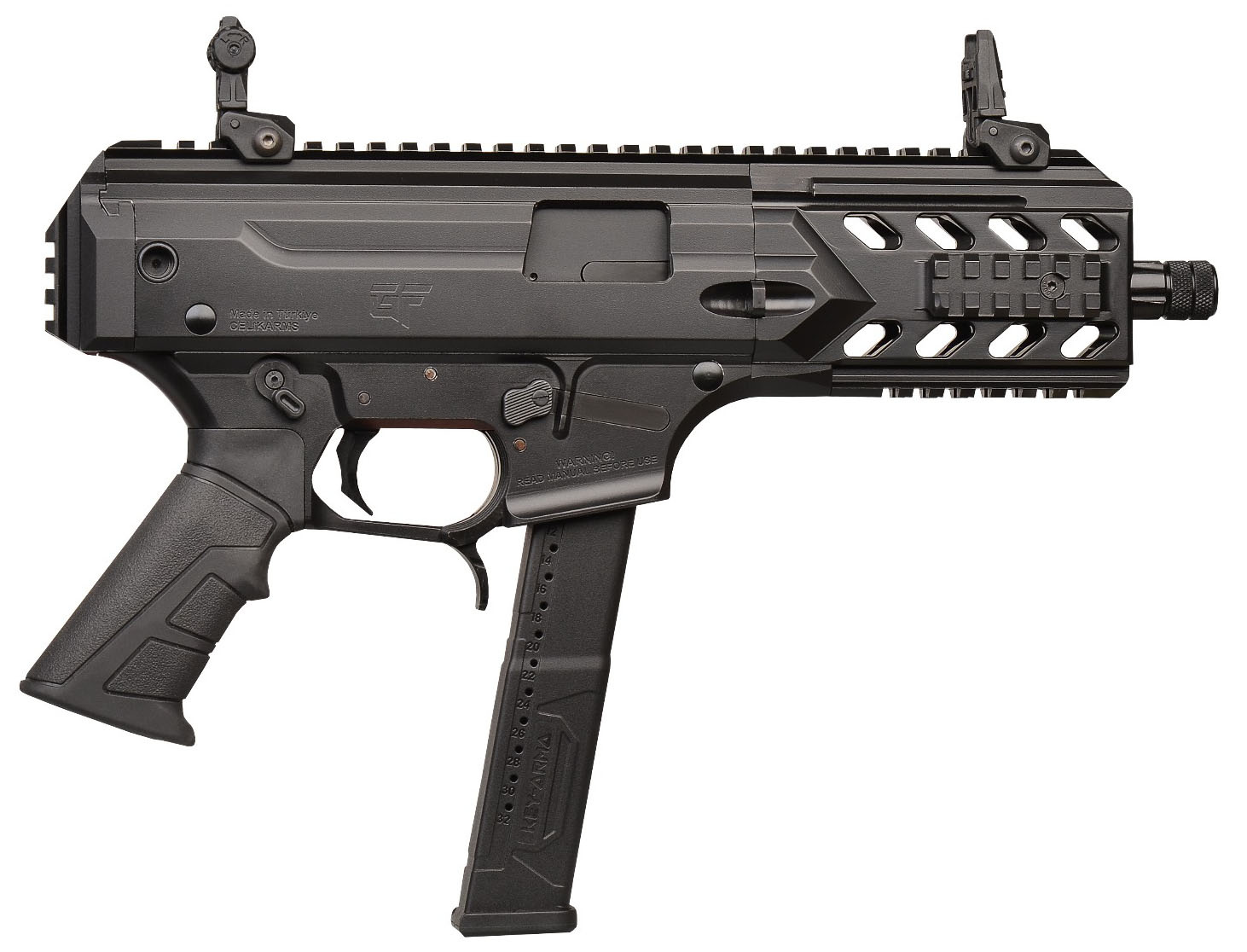 GForce Arms, Blade, 9mm, 6", BLK, (1) 33RD, Pistol