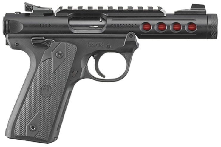 Ruger Mark IV 22/45 Lite 22LR 4.4" USMC RED (2)10RD Pistol