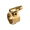 Q, Adjustable Gas Block, .750", Fits Honey Badger, Gold