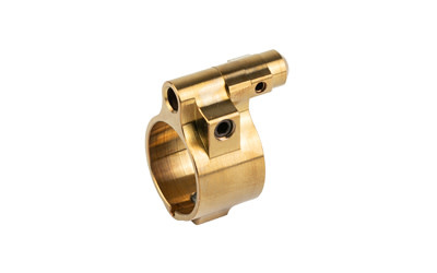 Q, Adjustable Gas Block, .750", Fits Honey Badger, Gold