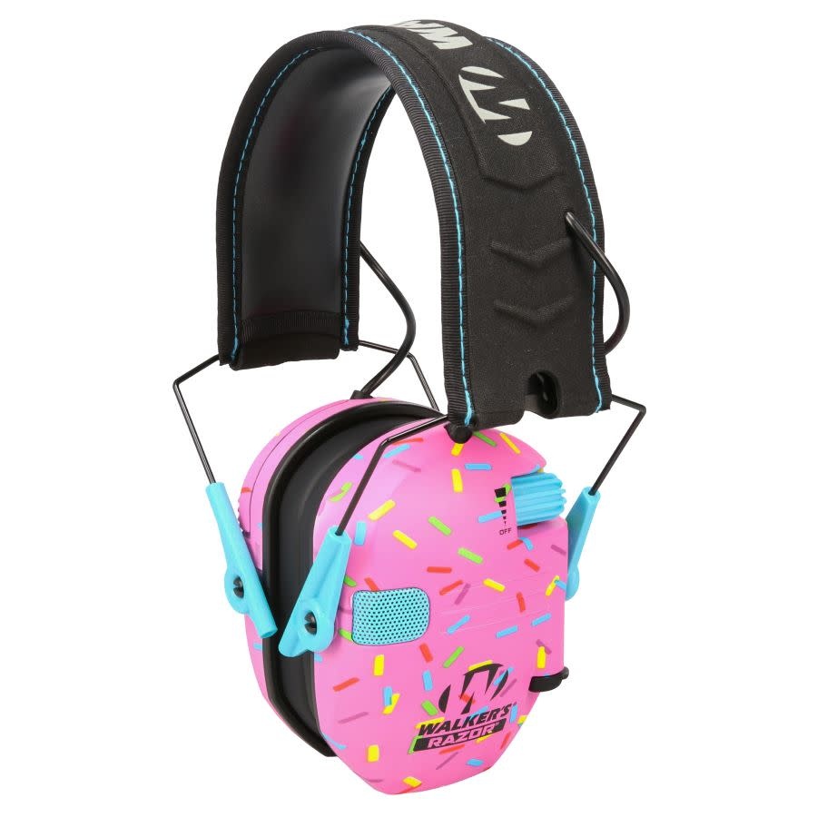 Walker's, Razor Slim, Electronic Earmuff, Pink Sprinkle