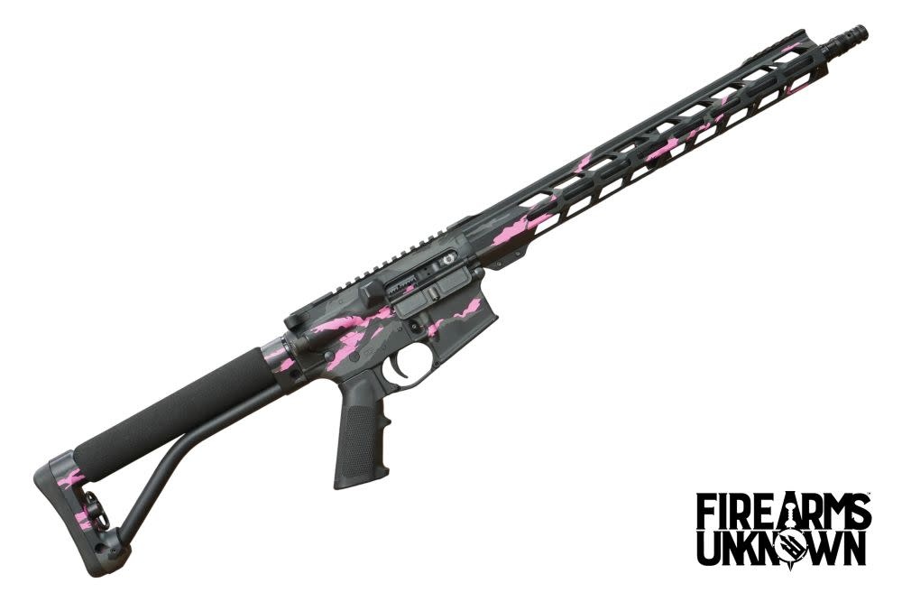 FU, Kirpan, 5.56mm, 16", BLK/GRY/PNK Tiger Stripe Cerakote, 30RD, Rifle (BLEM)