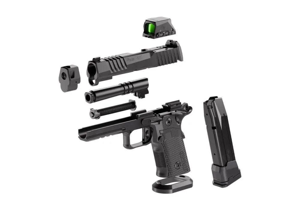 Sig Sauer P211 GTO 9mm 4.4" MACH3D Comp BLK (2)21/(1)23RD Pistol