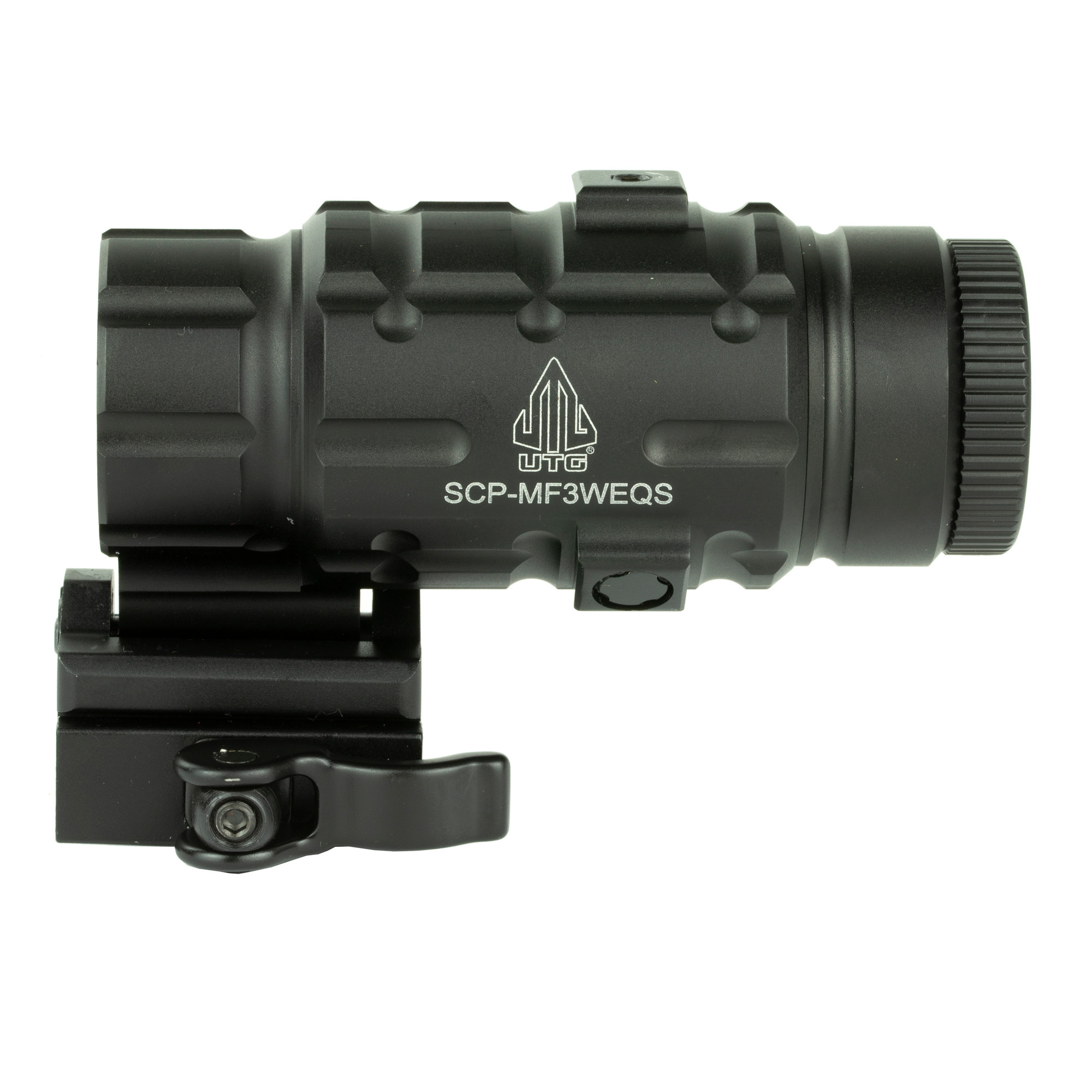 UTG, SWATFORCE 25mm, 3X Magnifier with Innovative Flip-to-side, with QD Mount, Black