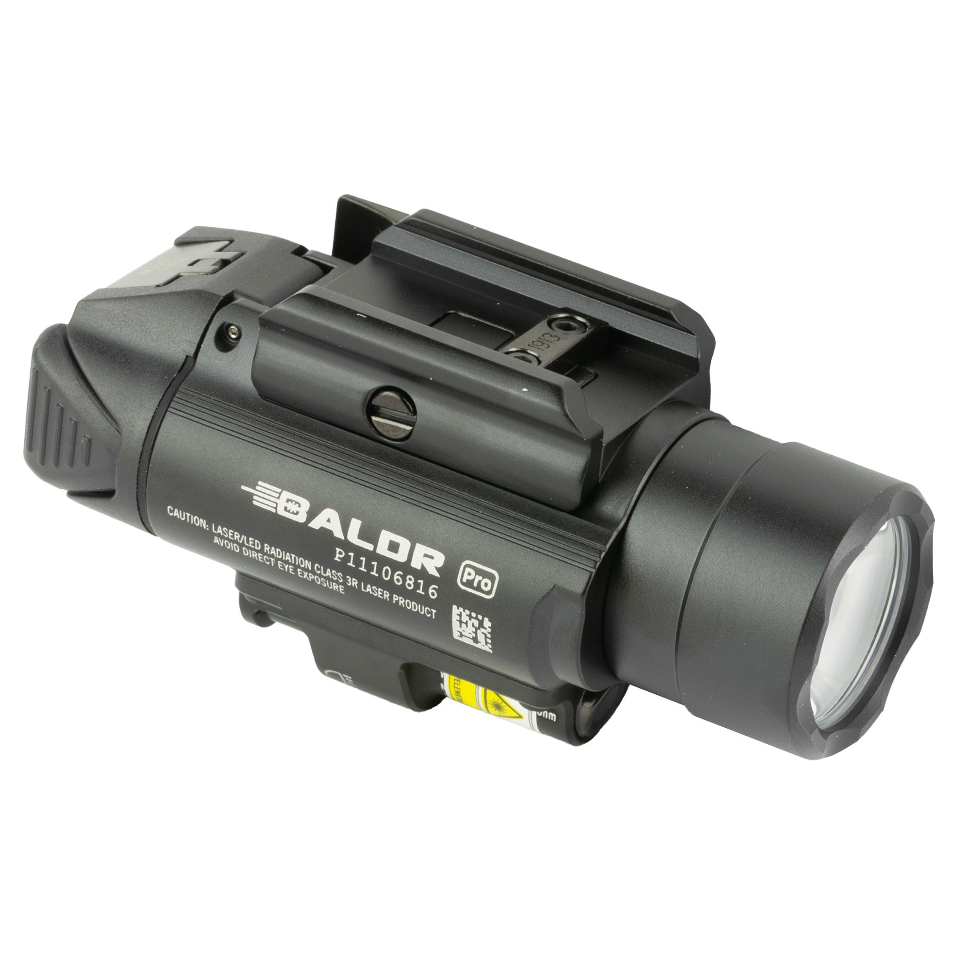 Olight, Baldr Pro 1,350 Lumens, Black Weapon Mounted Light with Green Laser