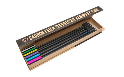 Strike Industries, Send It Sticks Alignment Rods, Carbon Fiber, 6PK, 22cal, 6.5MM, 30cal, 8.6MM/.338, 9MM, .450, 13.89" Long, Black