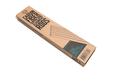 Strike Industries, Send It Sticks Alignment Rods, Carbon Fiber, 6PK, 22cal, 6.5MM, 30cal, 8.6MM/.338, 9MM, .450, 13.89" Long, Black