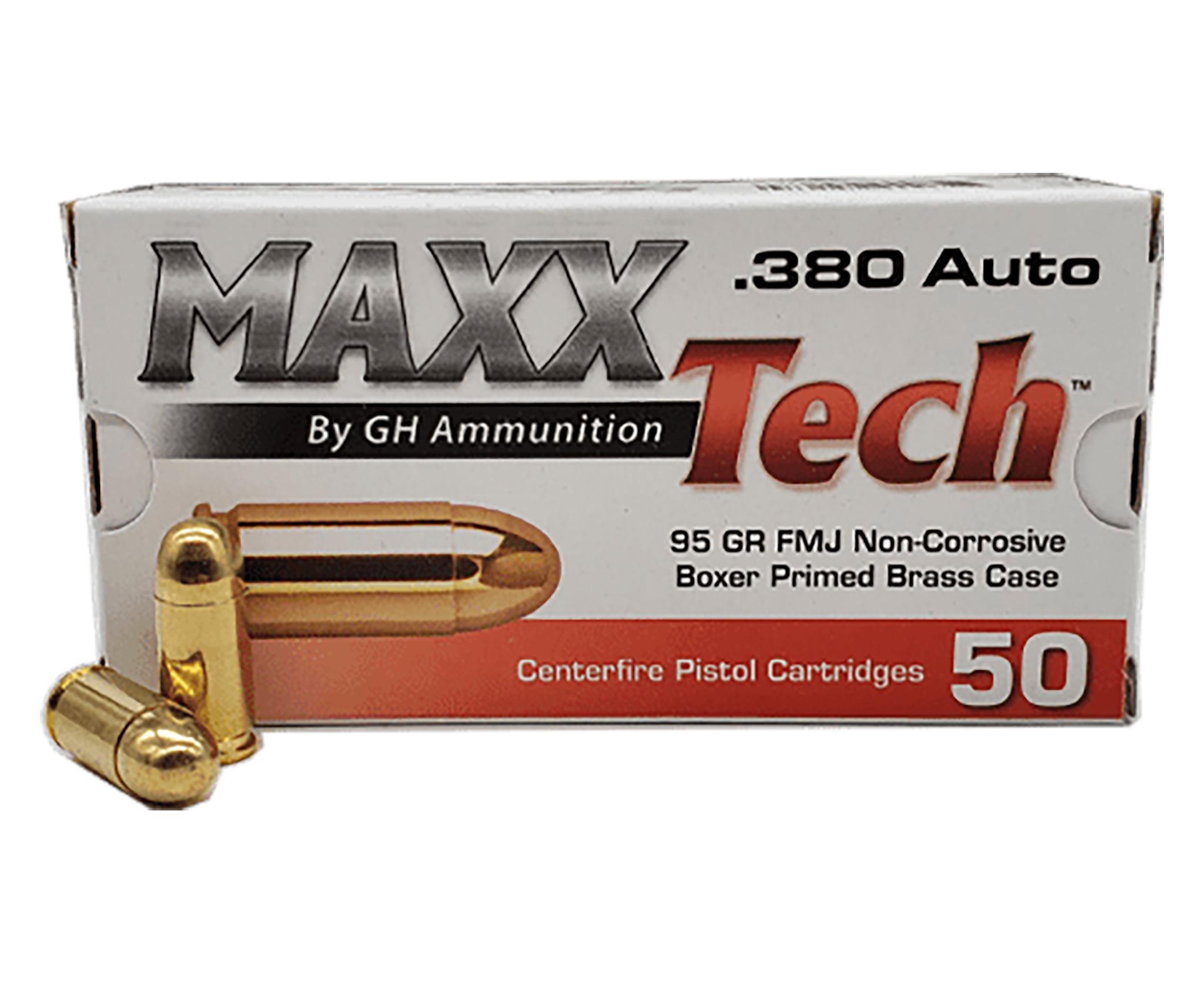 Maxx Tech 380ACP 95gr FMJ 50RD Box