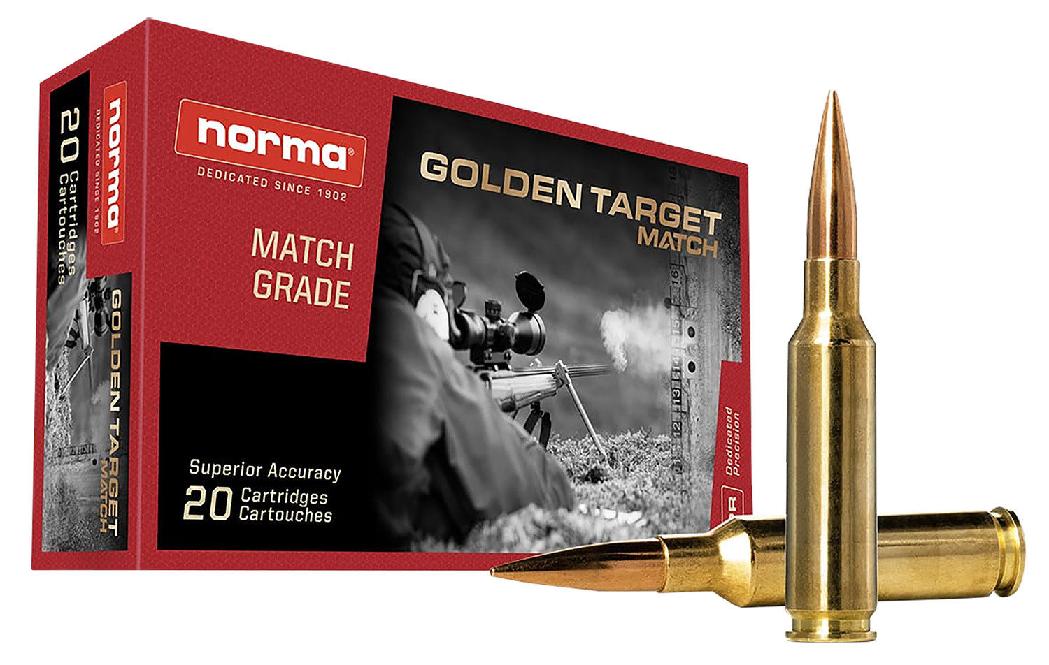 Norma Hybrid Match 6.5Creedmoor 130gr Boat Tail Hollow Point 20RND Box