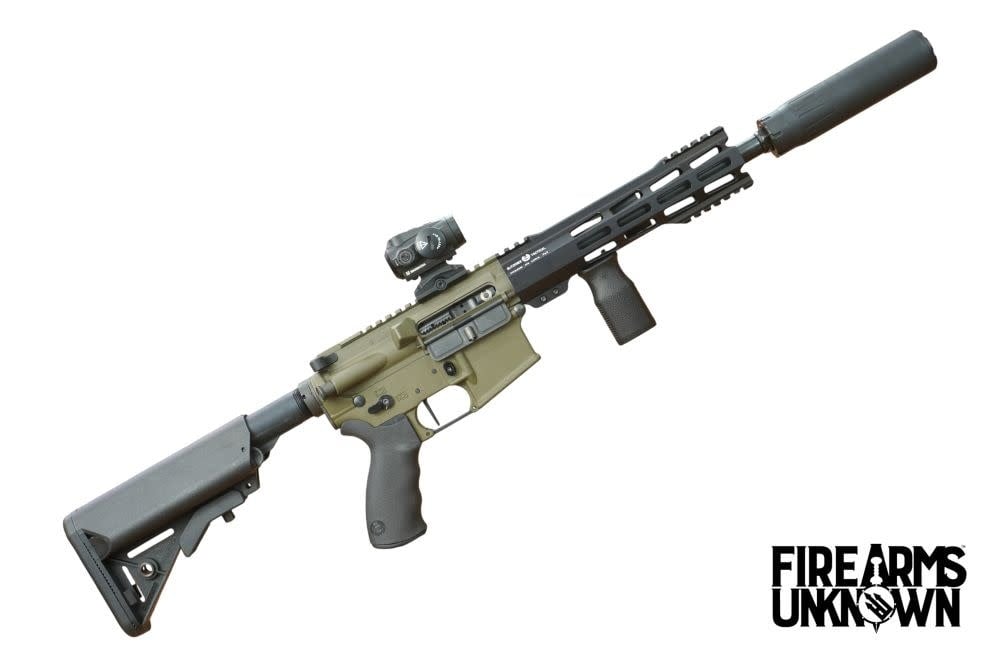 FU FUCA, 300BO, 10.5", BLK/CKG, 30RD (SBR) W/ Disruptor 36 Suppressor, Sig Romeo