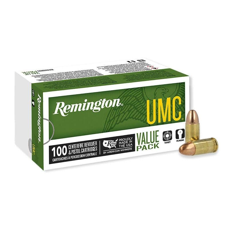 Remington UMC 9mm 115 Grain FMJ 100rd Value Pack