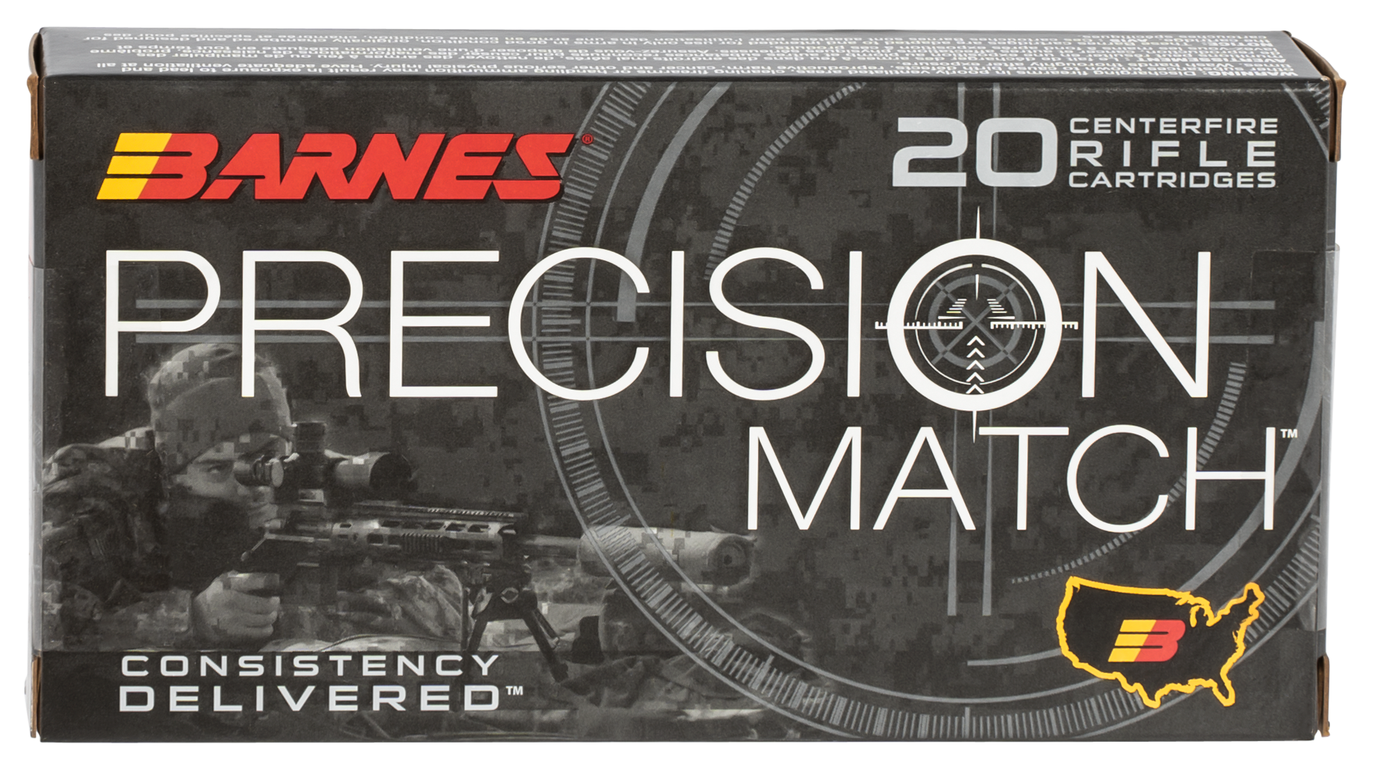 Barnes Precision Match Ammo, 6.5Creedmoor 140gr Open Tip Match Boat Tail (20 Per Box)