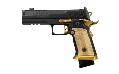Sig Sauer, P211, Single Action Only, 9MM, 4.4" Bull Barrel, Blk w/ Brass LOK Grips