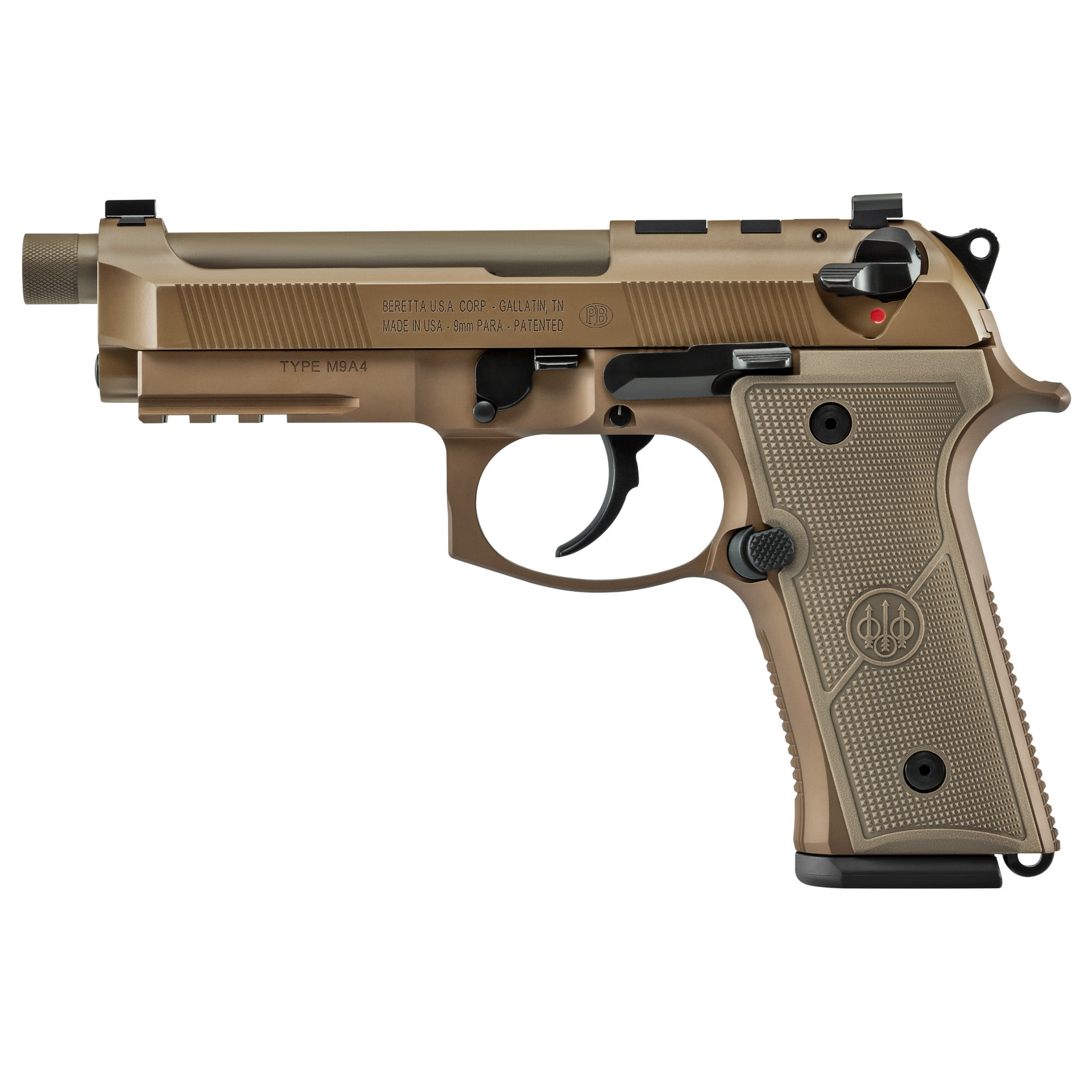 Beretta M9A4 G SA/DA  9mm 5.1" TB (2)18RD Pistol