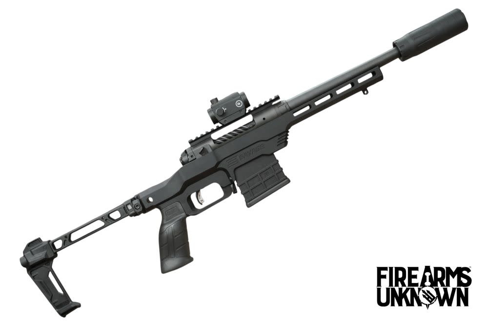 Savage 110 PCS, 223, 10.5", 10RD Pistol W/ 556K Suppressor, Folding Brace & Red Dot