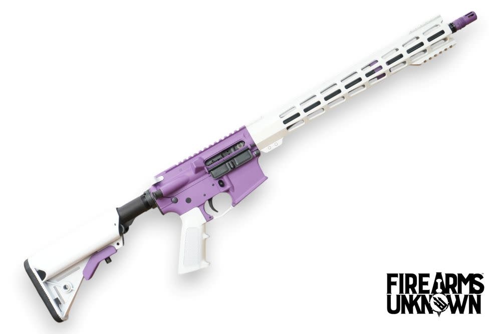 FU, Zero, 5.56mm, 16", Cerakote Wild Purple/Stormtrooper White, 30RD, Rifle