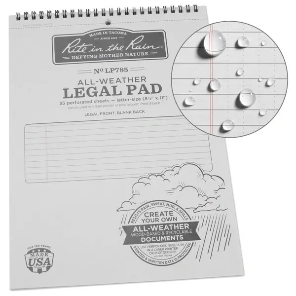 Rite in the Rain - N° LP785 Top Spiral Legal Pad
