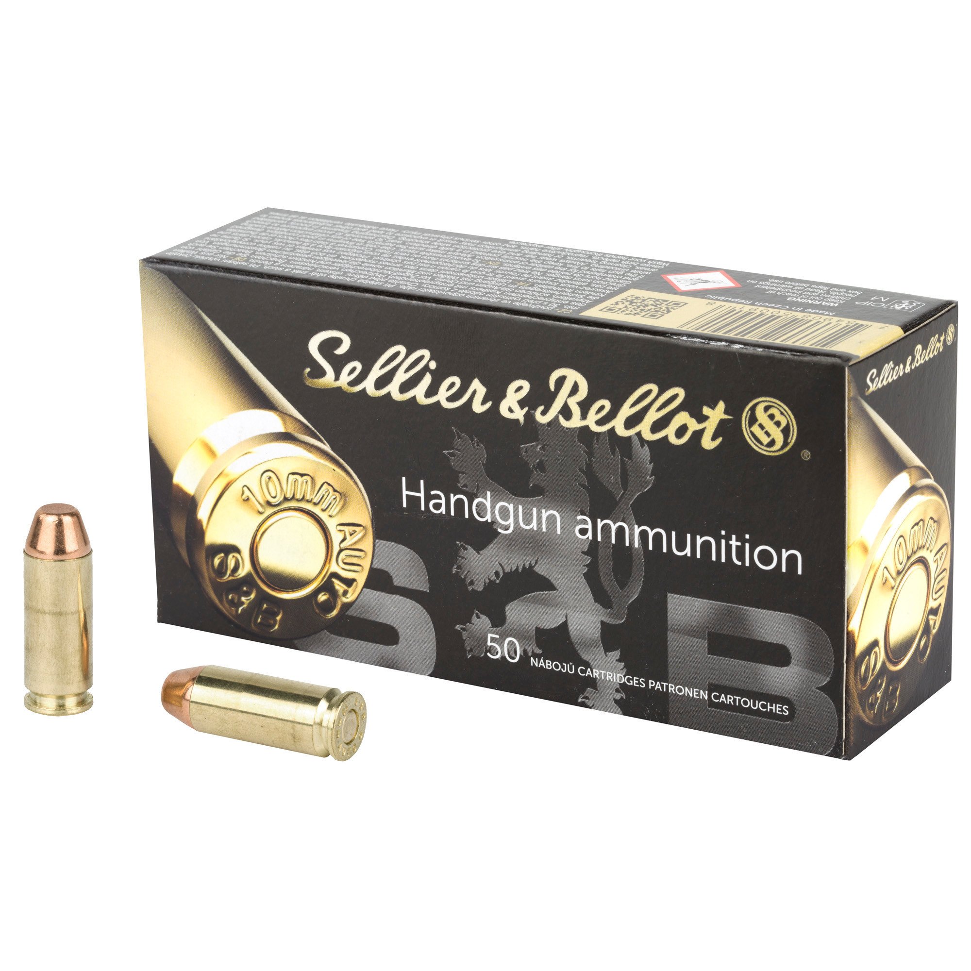 Sellier & Bellot Pistol 10MM 180 Grain FMJ 50rd