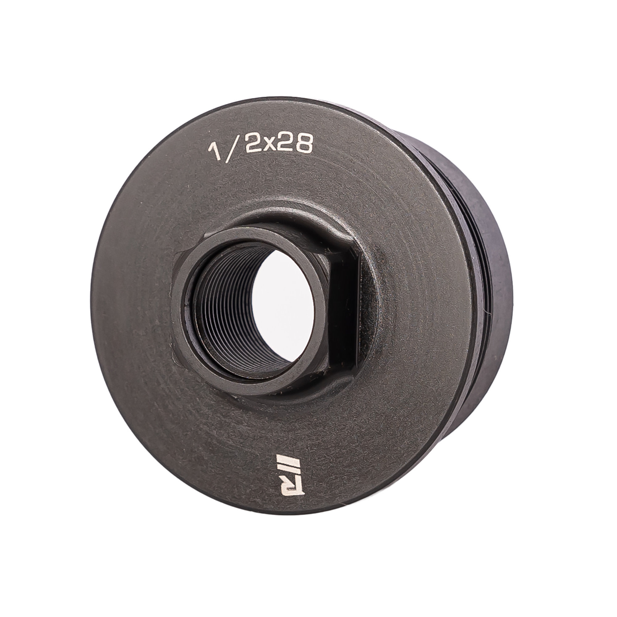 Rugged Universal Direct Thread Mount, 1/2X28 to 1.375X24 Thread Black