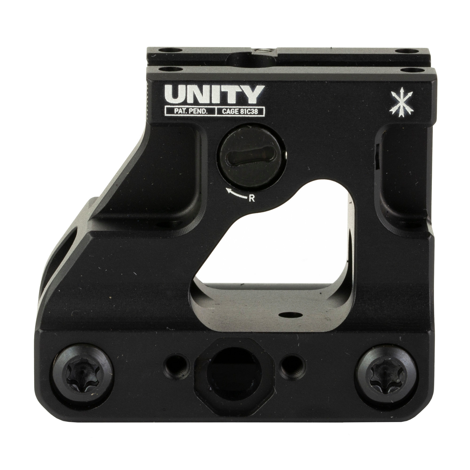 Unity Tactical, FAST Micro, Red Dot Mount .26" Optical Height, MRO/MRO-HD Black