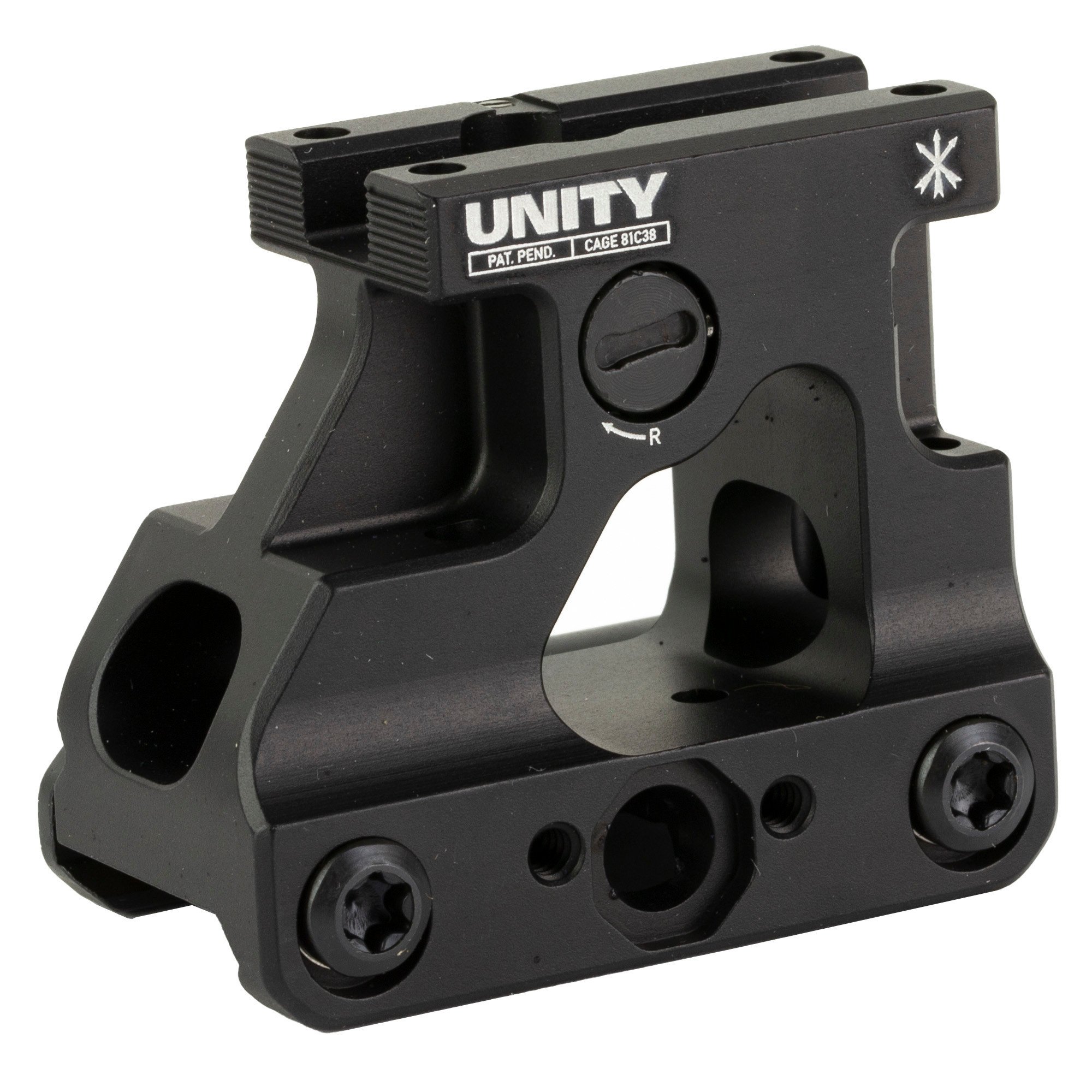 Unity Tactical, FAST Micro, Red Dot Mount .26" Optical Height, MRO/MRO-HD Black