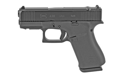 Glock, 43X MOS (USA), 9mm, 3.41", BLK, (2) 10RD, Pistol