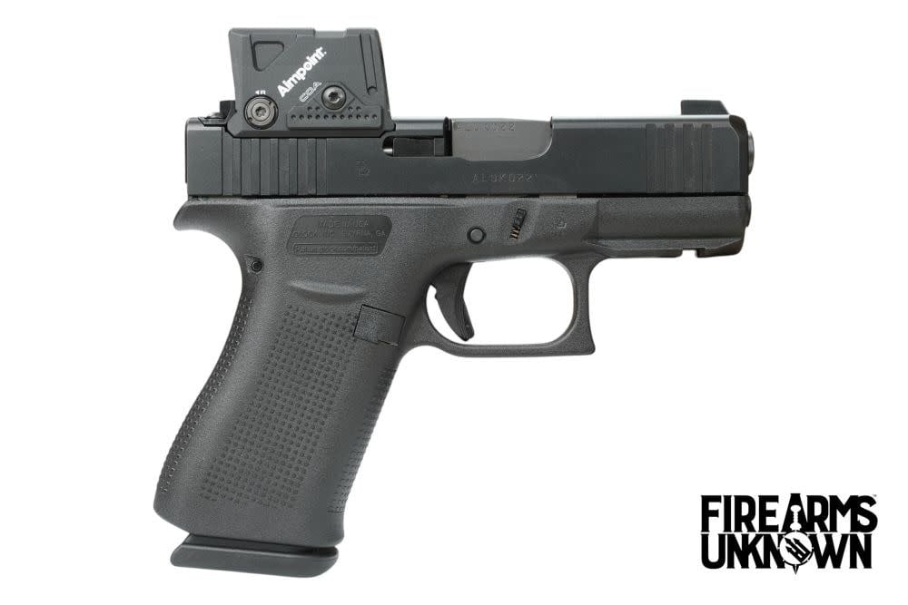 Glock 43X M.O.S. (USA) 9mm 3.41" BLK (2)10RD Pistol w/ Aimpoint COA