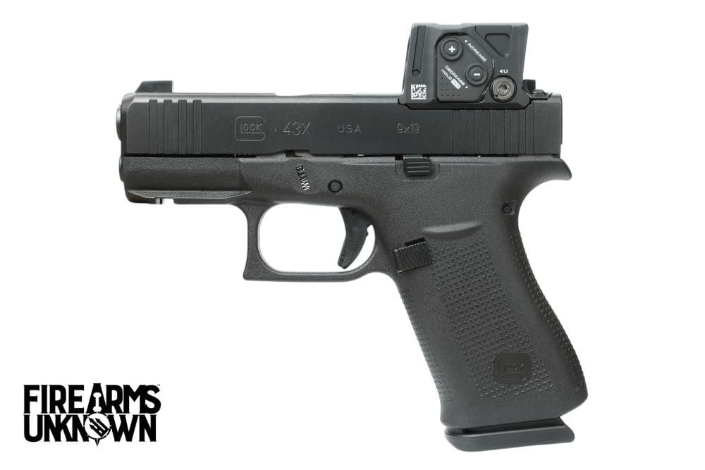 Glock 43X M.O.S. (USA) 9mm 3.41" BLK (2)10RD Pistol w/ Aimpoint COA