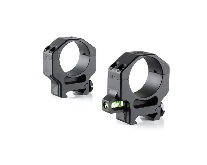 RPM 34mm High Precision Riflescope Ring Set with Co-Linear Bubble Level Black
