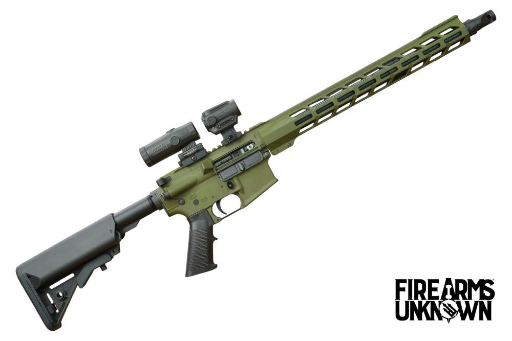*Raffle Rifle* FU Misericorde 5.56 16" HBAR Cerakote Multicam Green/Black Rifle