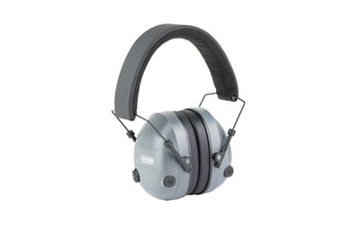 Champion Traps & Targets, Earmuffs, Electronic, 25dB NRR, Plastic, Gray
