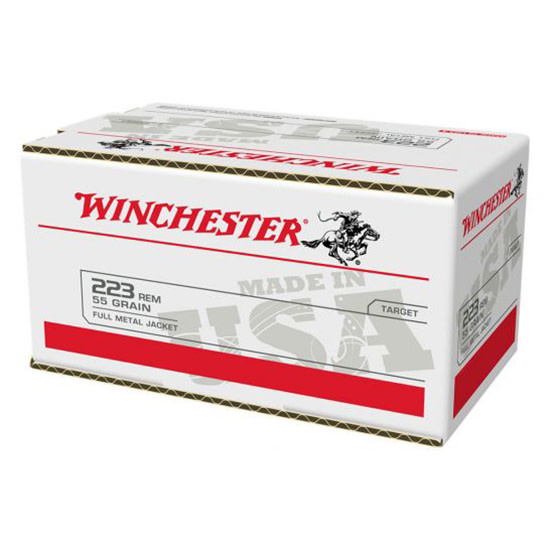 WINCHESTER USA 223 REM 55GR FMJ 200RD Box