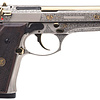 Derya, Melik Flight, 9mm, 4.9", Nickel/Gold, (1) 15RD, Pistol