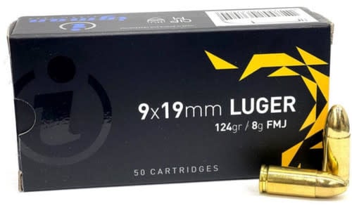 Global Ordnance, Igman, 9mm luger, 124 Grain, FMJ, 50RD