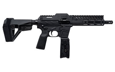 Freedom Ordnance, FM-9D, 9mm, 8", BLK, (1) 33RD & 150 Link Belt, Belt-Fed Pistol