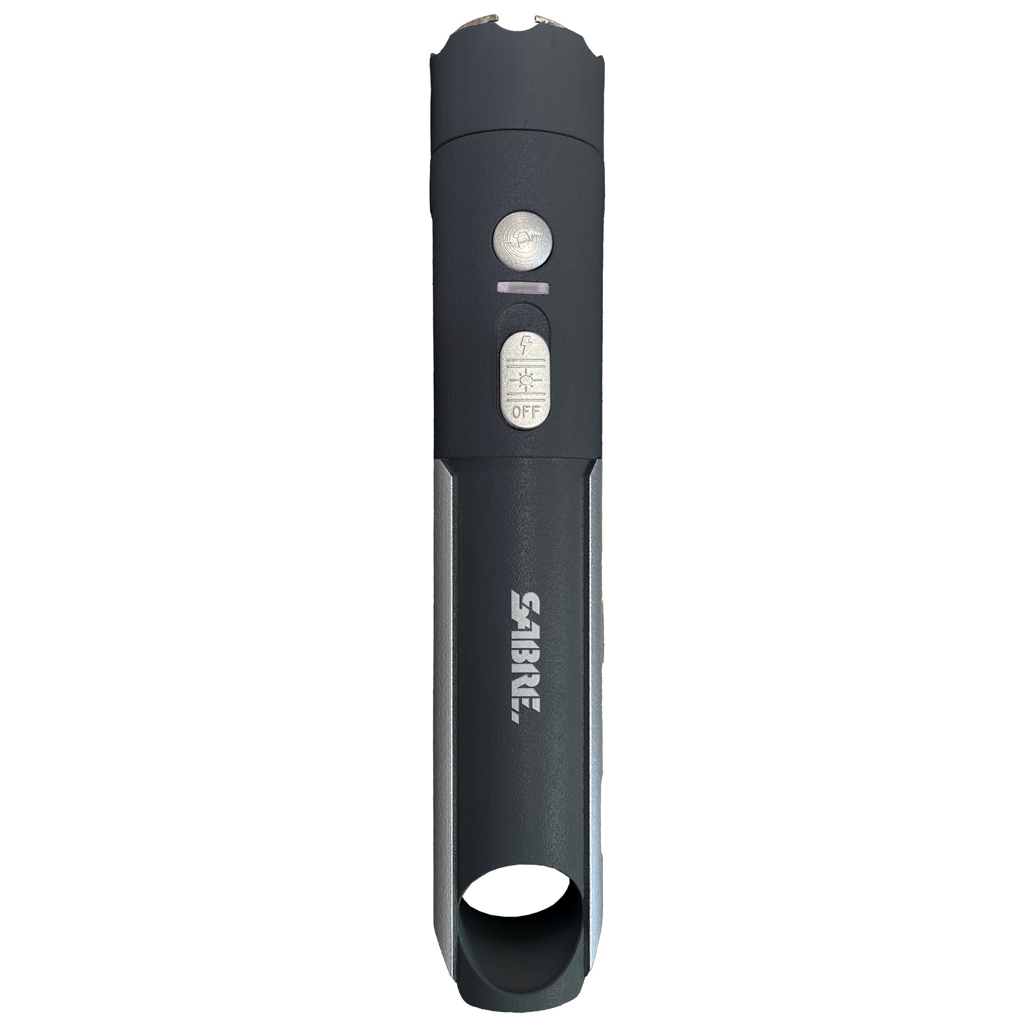 Sabre, 2-In-1 Stun Gun with Flashlight, 1.75 uC Charge, 200 Lumen, Black