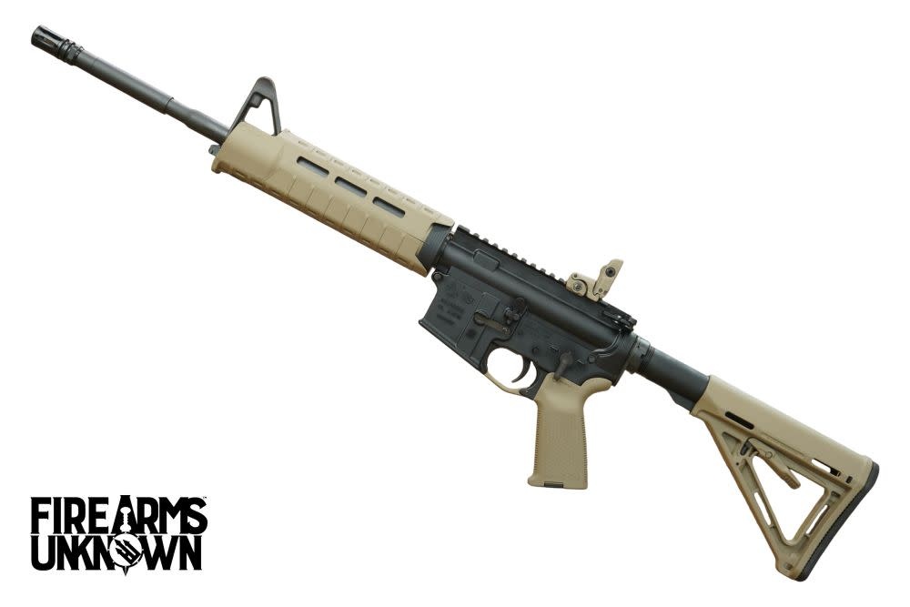 Colt, LE6920, 5.56 NATO, 16", MAGPUL MOE FDE: HG, Stock, Grip, Trigger Guard, & RR MBUS Sight PKG