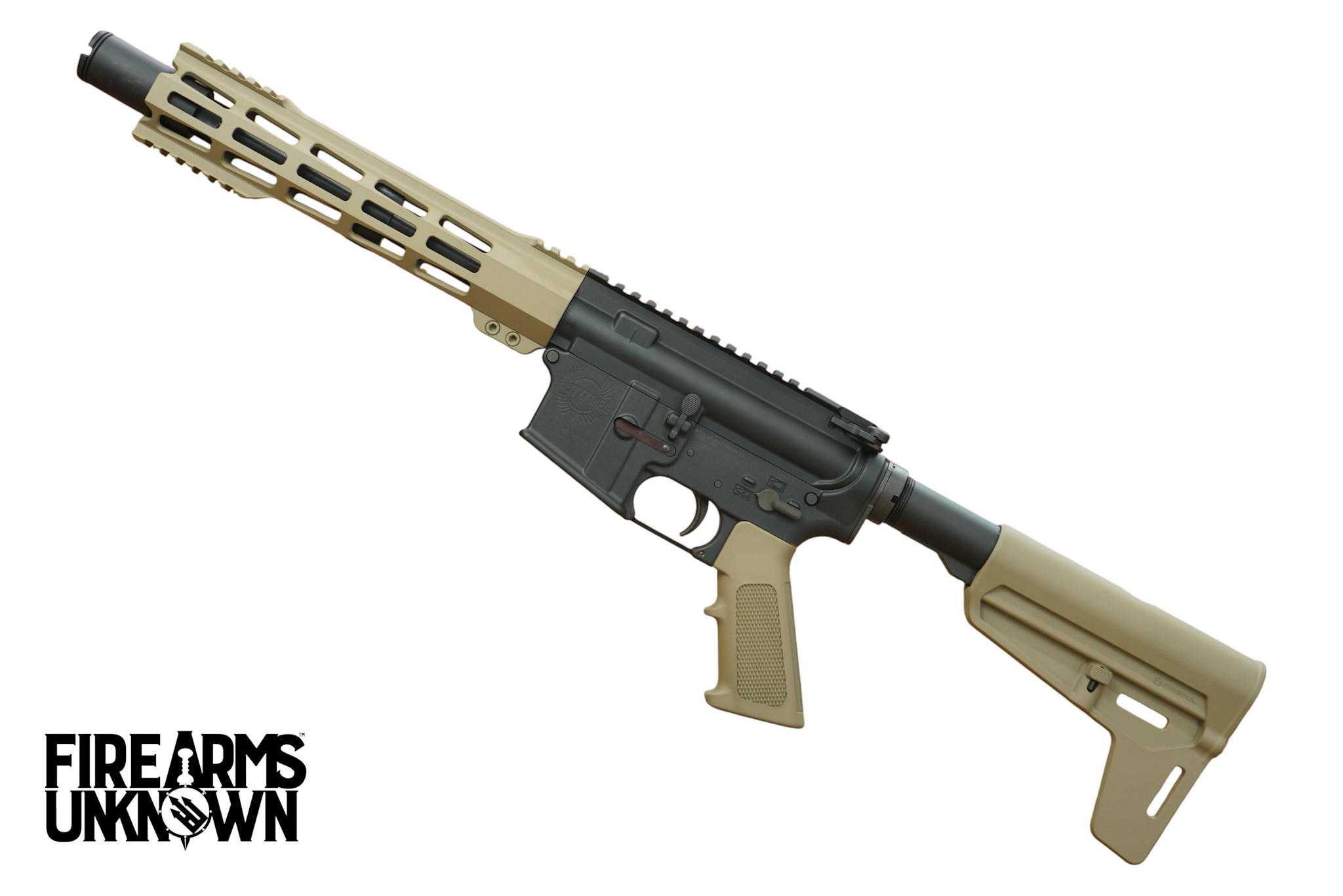 Blitzkrieg Tactical Diomedes, 300BO, 9", Cerakote Magpul FDE, 30RD AR Pistol w/BSL Brace