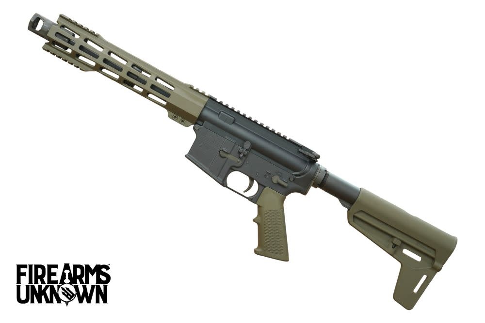 Blitzkrieg Tactical Diomedes, 300BO, 10.5", Cerakote Magpul ODG, 30RD AR Pistol w/BSL Brace