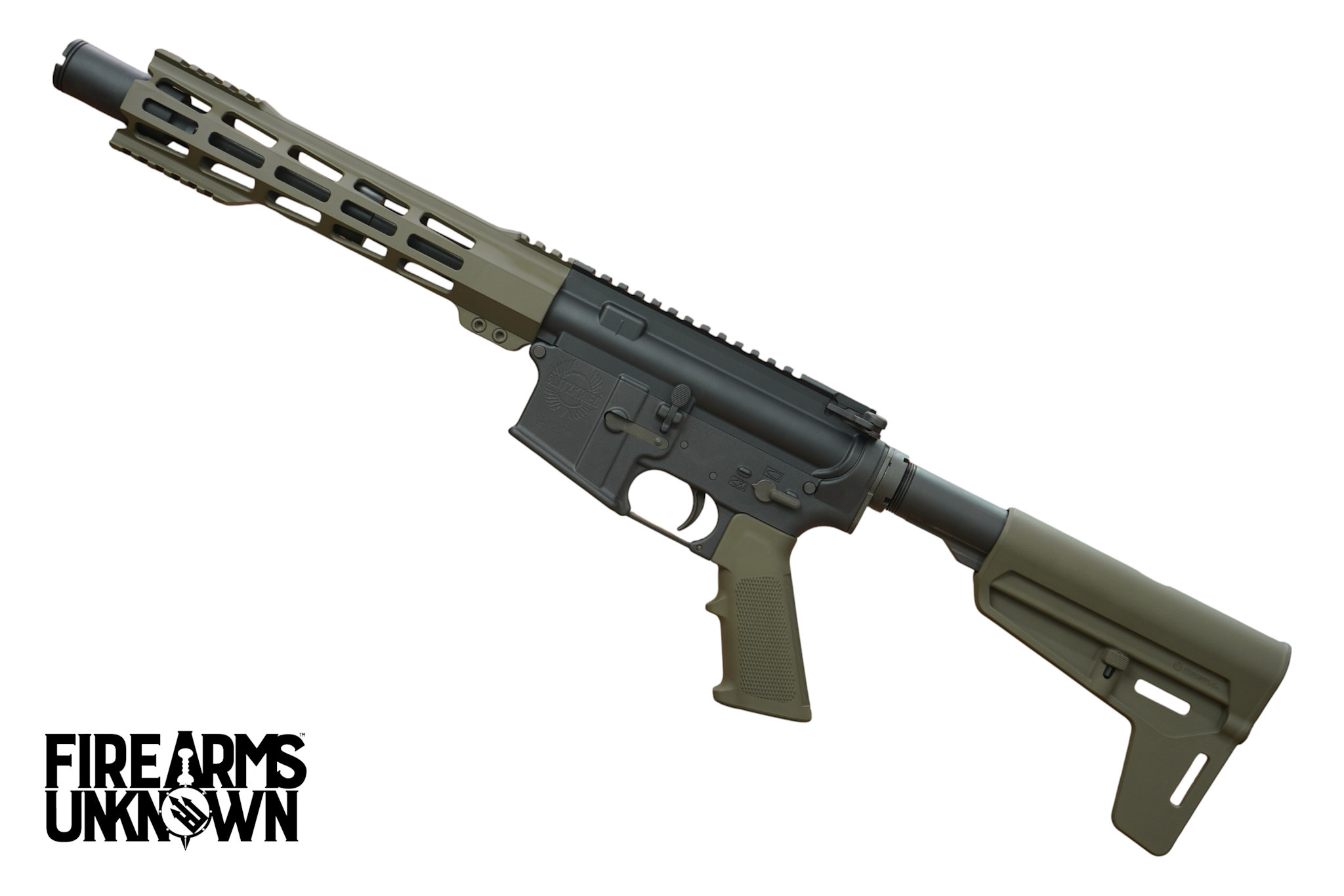 Blitzkrieg Tactical Diomedes, 300BO, 9", Cerakote Magpul ODG, 30RD AR Pistol w/BSL Brace