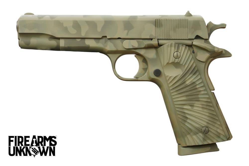 ROCK ISLAND M1911-A1 3-Color Camo Cerakote w/ Sunburst Grips