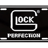 GLOCK, OEM Perfection License Plate, Black & White