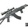 Century Arms CGR, AK, 1-6 BH scope, Riton rings, BCM vert grip, 1-30rd mag, 7.62x39